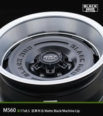 Диск колёсный литой BLACK MUD M560 R17 8,5 ET0 Matte Black / Machined Lip