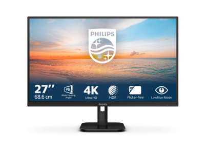 Монитор 27" PHILIPS 27E1N1800A/00/01 IPS 3840x2160 60Hz 4мс 350кд/м 1000:1 2xHDMI 1xDP Черный