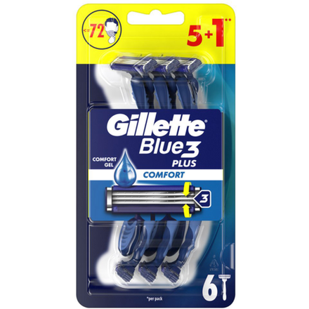 Бритвенный станок Gillette Blue 3 Plus Comfort 6шт