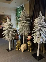 ель на ножке, Тароко, заснеженная