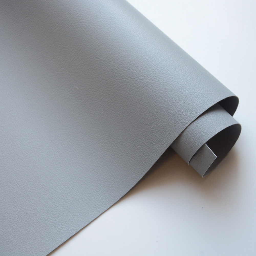 Кожзам переплетный с тиснением "Натуральная кожа", серый