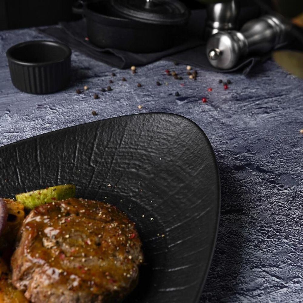 Блюдо овальное 31*23,3 см h5 см Side Up Black Raw Stellar P.L. Proff Cuisine [4]