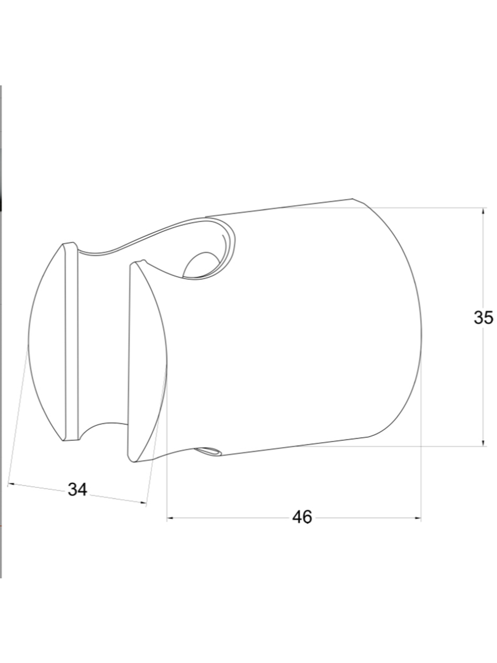 Кронштейн для душа MELODIA MKP28003