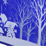 Наклейка на стекло «Морозы» 38*30 см, микс