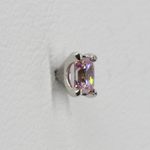 Princess prong tops with colored gem