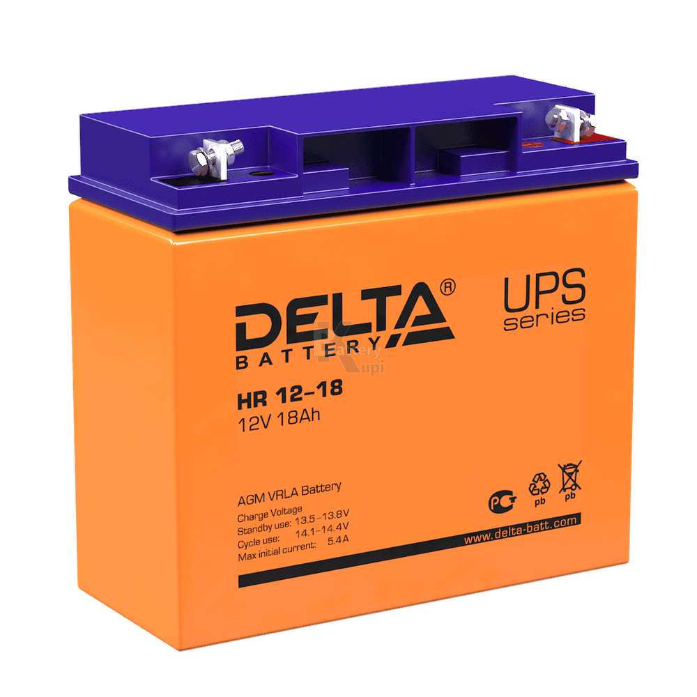 Аккумулятор Delta HR 12-18 (AGM)