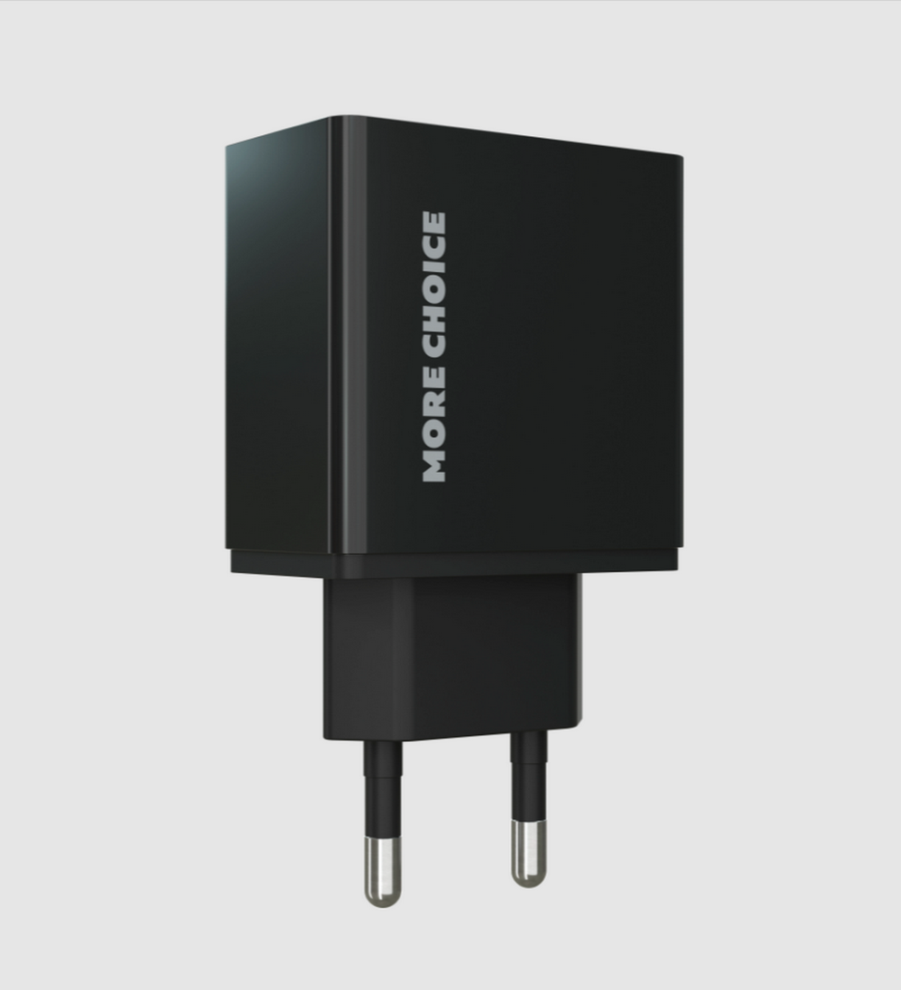 Зарядное устройство USB +кабель MicroUSB More Choice NC11M (2USB)