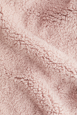 H&M Плюшевая толстовка с капюшоном и молнией, пыльно-розовый