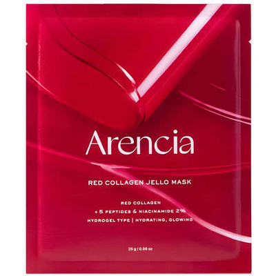 Arencia Red Collagen Jello Mask, 25g Гидрогелевая маска с коллагеном и пептидами