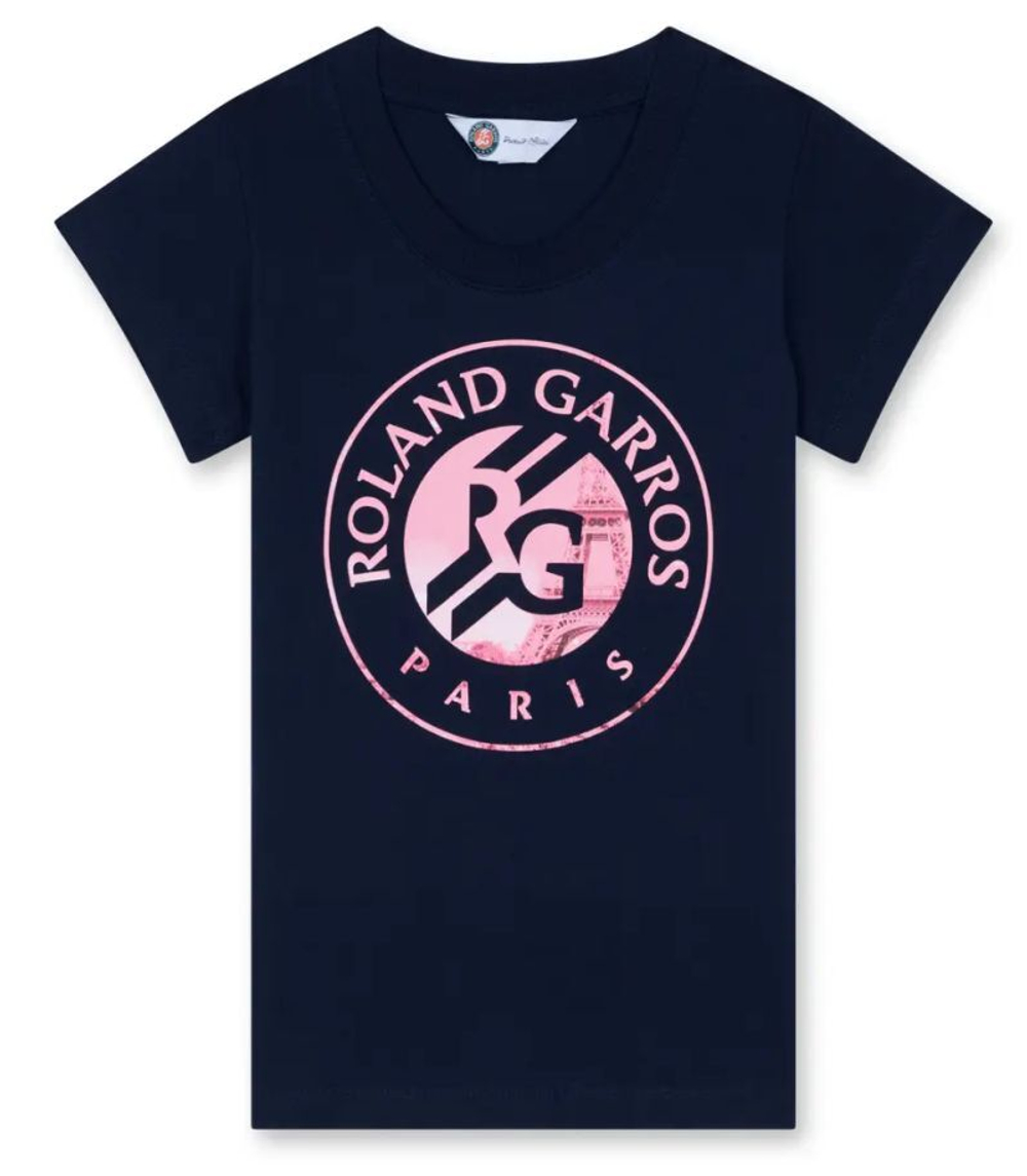 Футболка для девочки Roland Garros Kids Logo Tasha - navy