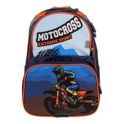 Рюкзак школьный Тимошка ОРТ "Мото" 37*26*13 см. 2 отд., 1 карман, боковые карманы (Luris)