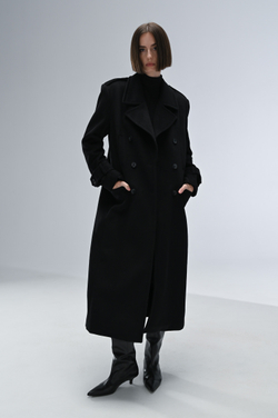 Пальто двубортное