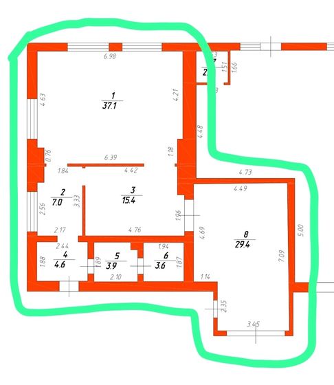 Помещение свободного назначения 102 кв.м.