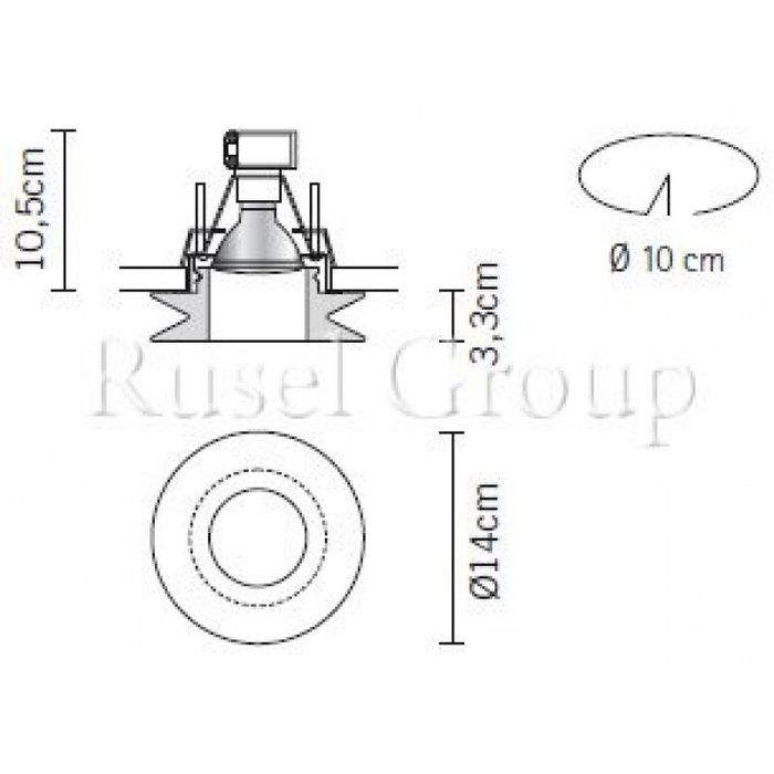 Встраиваемый светильник Fabbian Shivi D27 F01 01