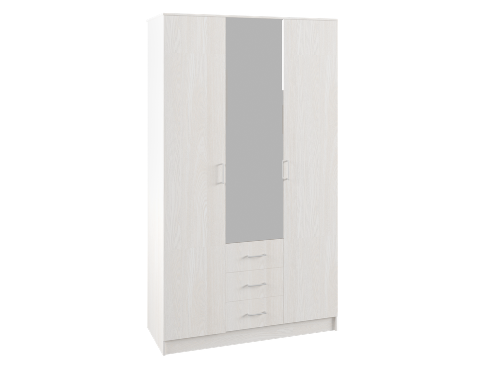 Шкаф АНКОР 3х створчатый 3 ящика(с зеркалом), Милана, г.Уфа