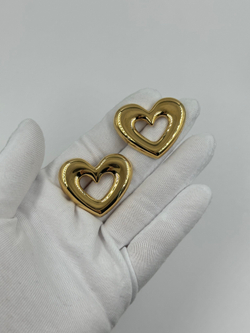 Серьги Сердечки Monet