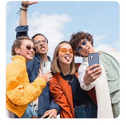 Чехол матовый полупрозрачный черный для Samsung Galaxy A37, A36 и A56, серия Yind Series от Dux Ducis