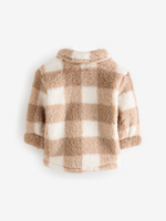 Куртка флисовая для мальчика Next K83-421, Коричневый, Молочный