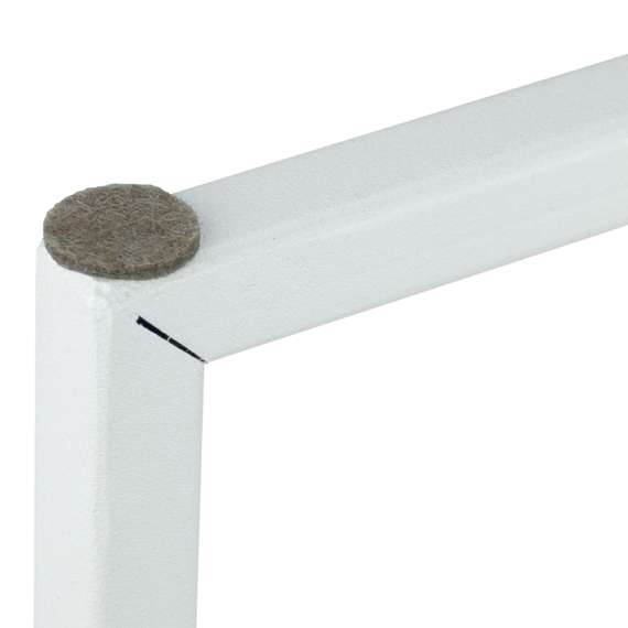 Стол журнальный МеталлАрт М002 белый мрамор/белый