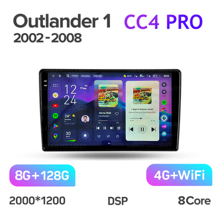 Teyes CC4 Pro 9" для Mitsubishi Outlander 1, Airtrek 2002-2008