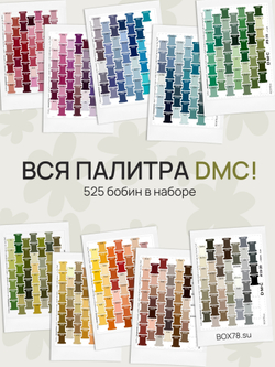Бобина из оргстекла, палитра DMC