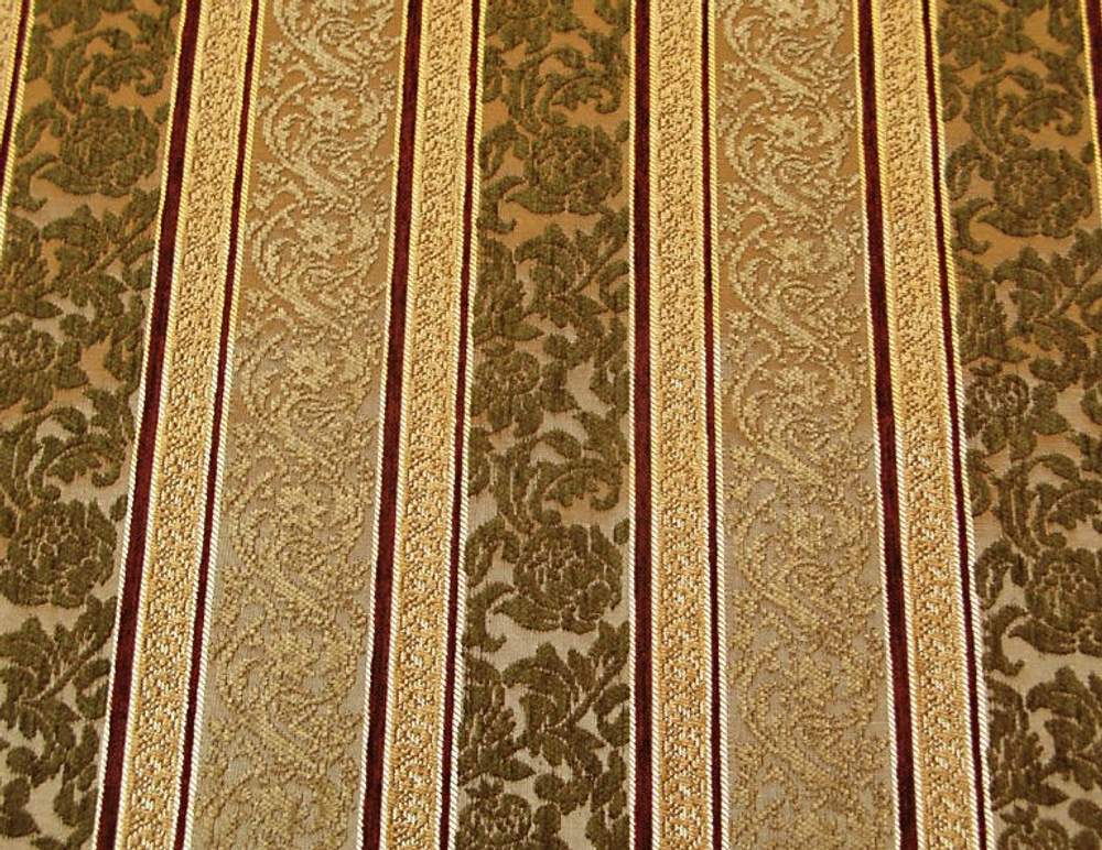 Шенилл Бланк полоса зеленый