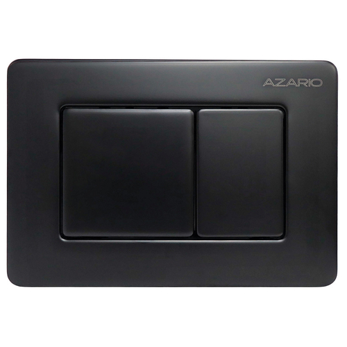 Кнопка смыва AZARIO NEW-TS механическая, двойной смыв, квадратные кнопки, нержавеющая сталь 304, черный (AZ-SS-003-B)