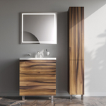 База под раковину, напольная, 75 см, 2 ящика, орех