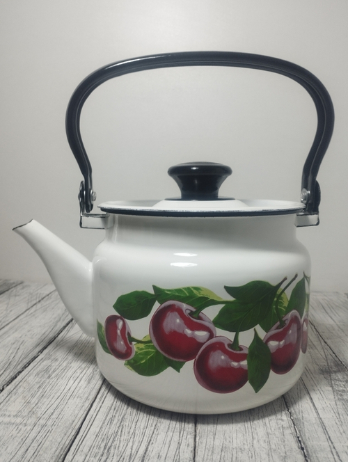 Чайник 2л цил Белый Вишневый сад 42704-102/6