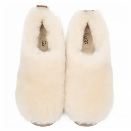UGG Hailey Fluff Slippers Natural