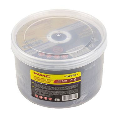 Круг отрезной абразивный 125x1.2x22.2мм ( К-т 50шт) WMC TOOLS WMC-CW505(50шт к-т)