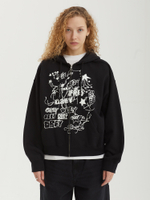 Женская Толстовка Jumble Baggy Relaxed Zip