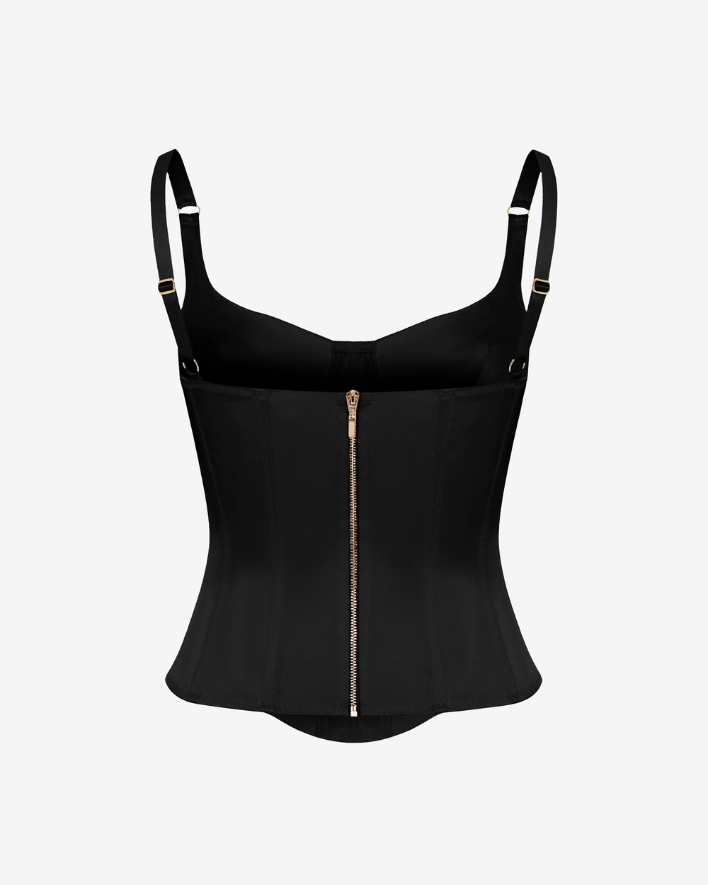 Топ-бюстье корсетного типа из атласа