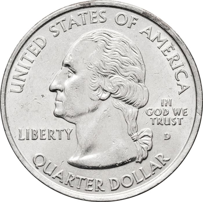 25 центов (1/4 доллара, квотер) 2000 США «Штат Мэриленд» (D) XF
