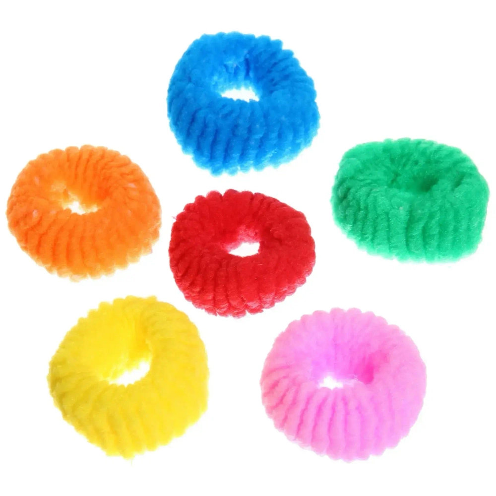 Резинки для волос 12шт «Кокетка - Яркие пончики», цвет микс●