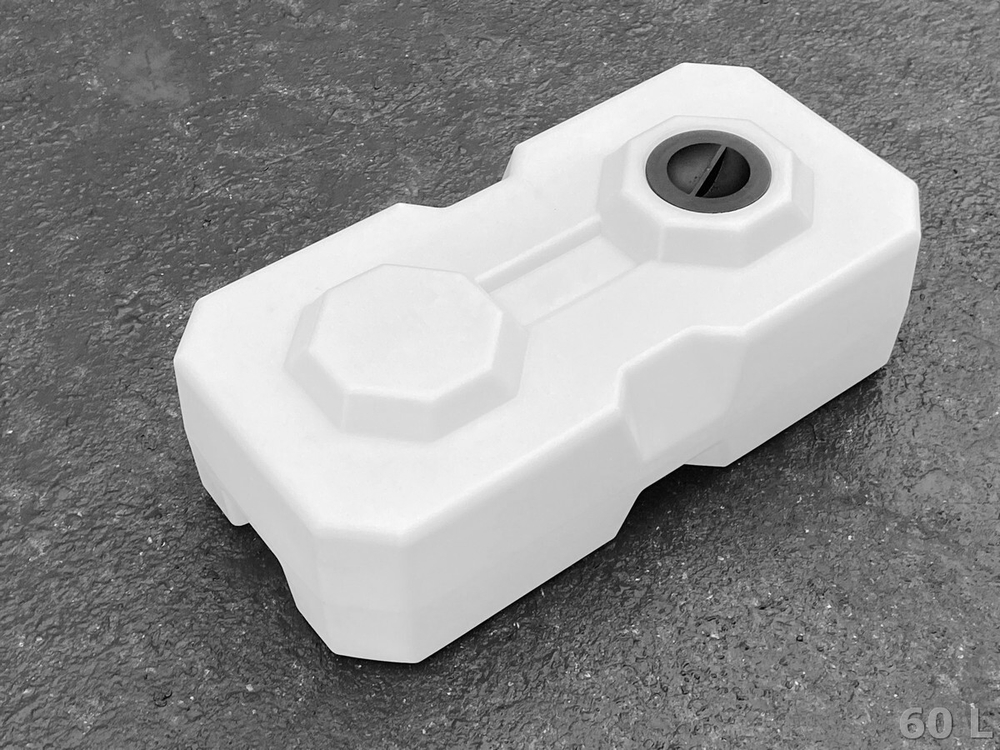 Ёмкость пластиковая пищевая Полимер-Групп T 60 л. прямоугольные (795x395x262см;4,3кг;белый) - арт.559030