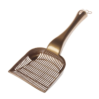 Ebi совок для кошачьего туалета с мелкой сеткой, золото, 26х10.5см