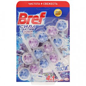 ПОДВЕСКА ДЛЯ ТУАЛЕТА BREF СИЛА АКТИВ СВЕЖЕСТЬ ЛАВАНДЫ 3X50ГР