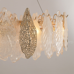 Люстра Cloyd SENEGAL-B C6 / Ø50 см - с золотыми листьями - золото (арт.11170)