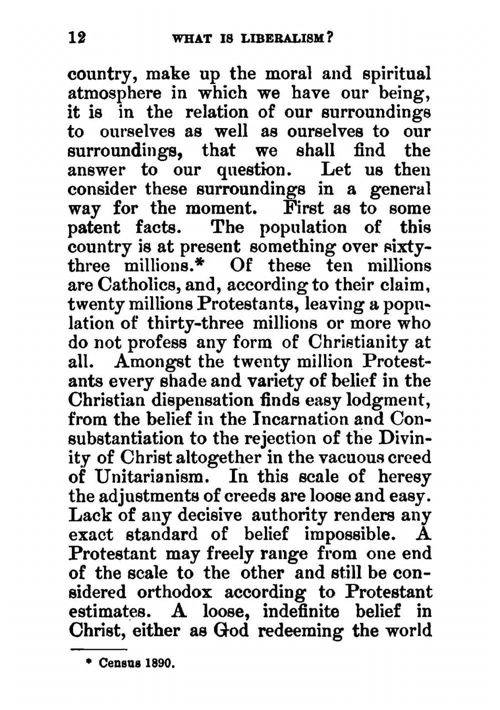 What is liberalism? | Sardá y Salvany