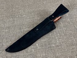 Нож Ханты-Манси, сталь Х12МФ, рукоять мореная карельская берёза