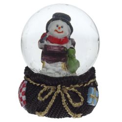 GAEM Фигурка декор в стекл шаре "Дед Мороз/Мишка/Олень", D 4.5 см, L4,5 W5 H6 см, 4в.