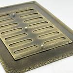 Решетка металлическая регулируемая 165х240 мм бронзового цвета