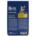 Сухой корм Brit Premium Cat Adult для взрослых кошек, лосось, 400 г