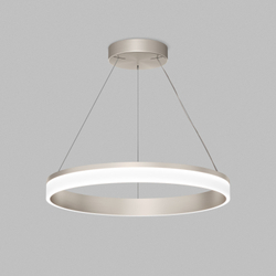Подвесной светильник RING, ?600 мм, LED, 38Вт, 4000К, алюминий+акрил, сатин. никель