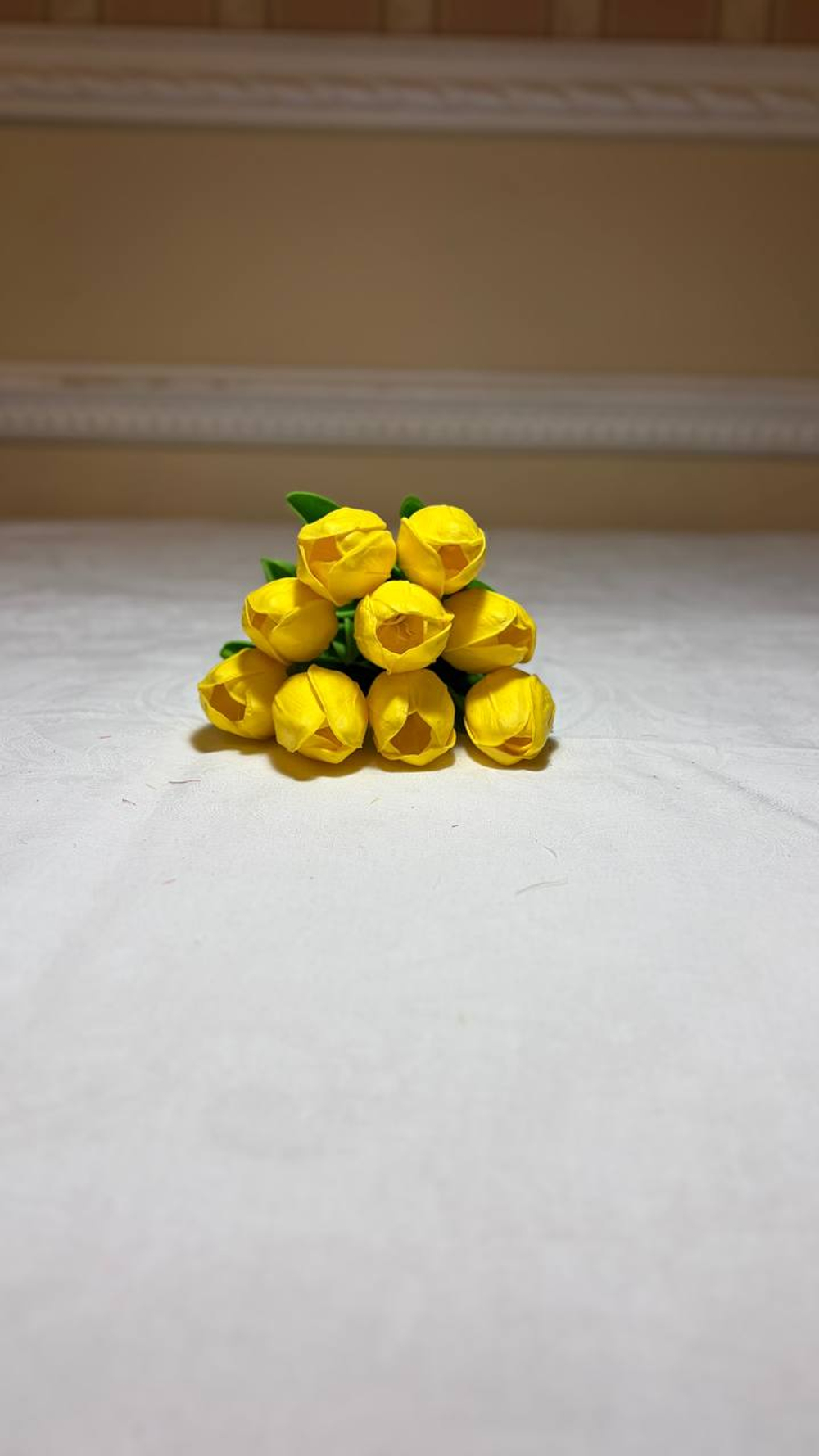 Искусственные цветы, желтые подсолнухи / Высота 44 см. 9 стебелей 9 бутонов/