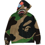 A Bathing Ape Bathing Ape Abc Camo Sweatshirts Cardigan Cotton Drop Shoulder Sleeve Moderate No Fleece Lined Zip Closure 0zxswm311151q