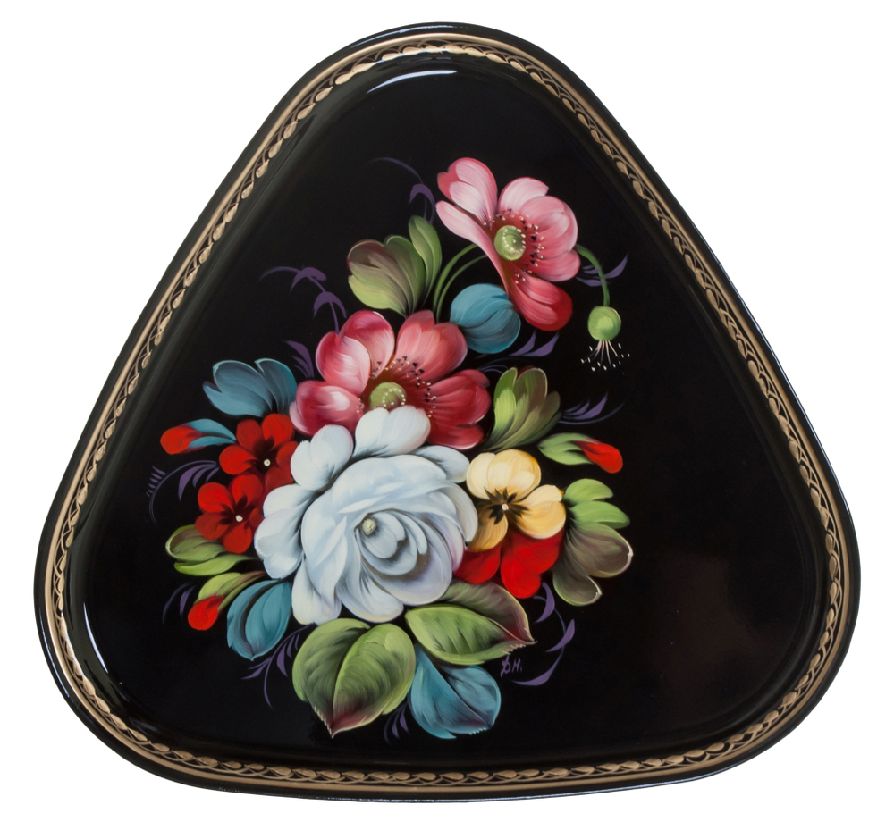 Zhostovo metal tray A8D050220240345
