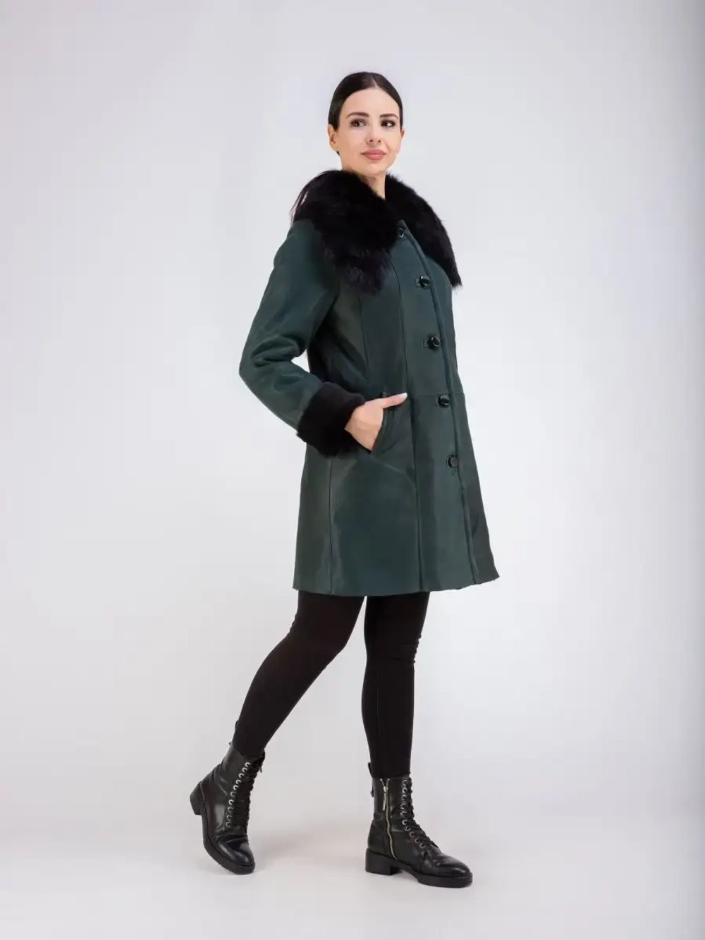 Дубленка натуральная длинная Турция