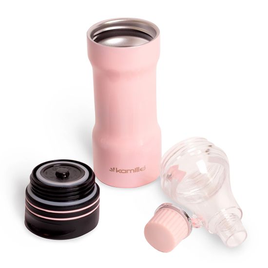 Термокружка 320 мл. из нержавеющей стали Kamille KM-2061 (2 в 1) со сменным горлышком